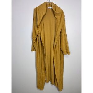 Free People Beach Coziest Set Cardigan ONLY Yellow Brick Size Medium